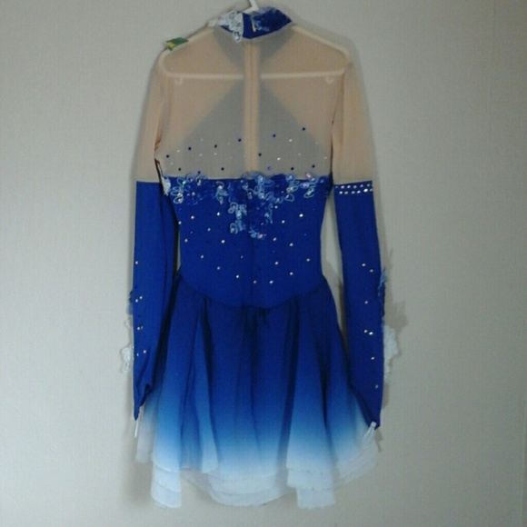 Professional Figure Skating Ombre Girl Dress - Picture 3 of 4